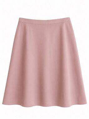 Theory Zulle Dusty Pink Virgin Wool A-Line Skirt Size 8